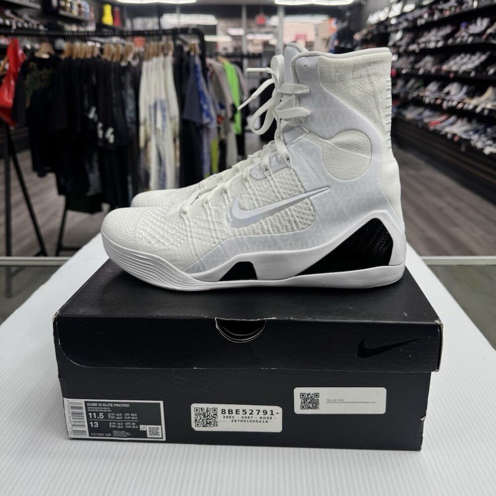 Size 11.5 - Nike Kobe IX Elite Protro Halo White High Top FZ7335-100